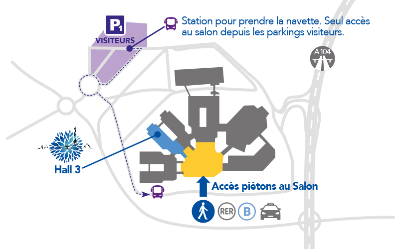 Plan d'accès Villepinte
